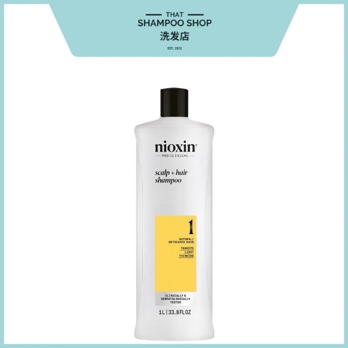 NEW PACKAGING | Nioxin System 1 Shampoo, 1000ml