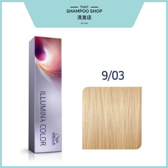 Wella Professionals Illumina Color 9/03 Very Light Natural Gold Blonde Permanent Hair Color, 60g