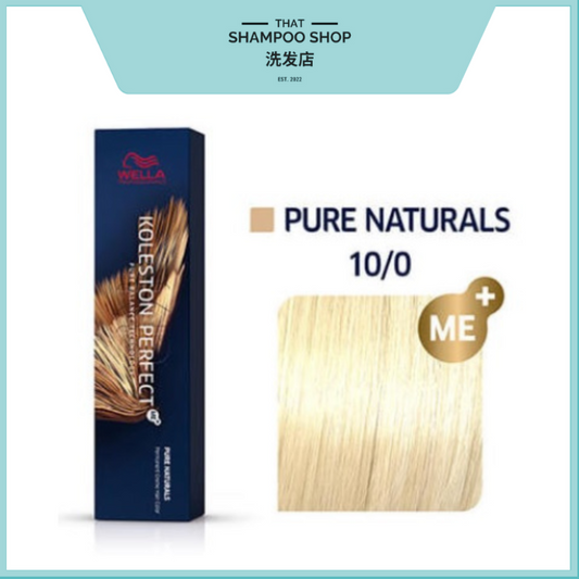 Wella Professionals Koleston Perfect Pure Naturals 10/0 Lightest Blonde / Natural Permanent, 60g