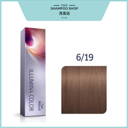 Wella Professionals Illumina Color 6/19 Dark Ash Cendre Blonde Permanent Hair Color, 60g