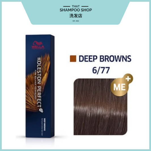 Wella Professionals Koleston Perfect Deep Browns 6/77 Dark Blonde / Brown Brown Permanent, 60g