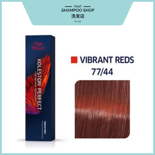 Wella Professionals Koleston Perfect Vibrant Reds 77/44 Intense Medium Blonde / Red Red Permanent, 60g