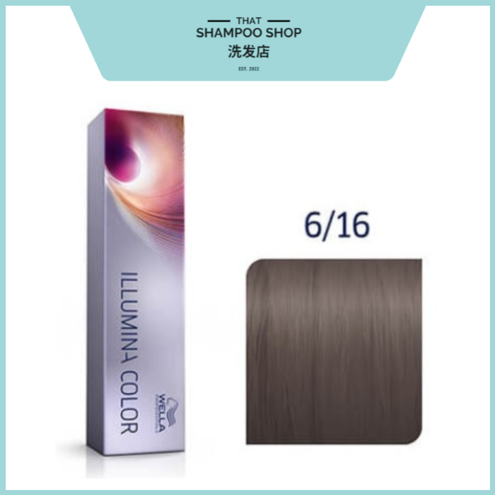 Wella Professionals Illumina Color 6/16 Dark Ash Violet Blonde Permanent Hair Color, 60g