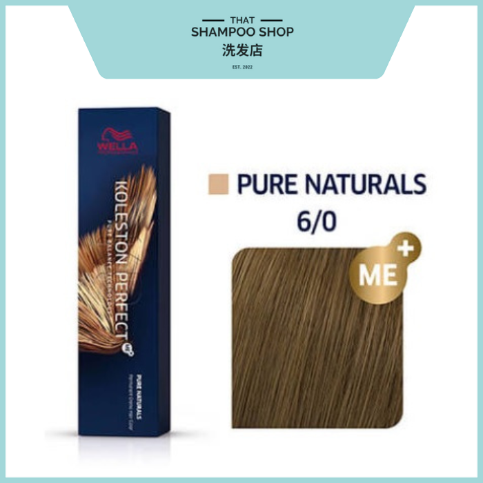 Wella Professionals Koleston Perfect Pure Naturals 6/0 Dark Blonde / Natural Permanent, 60g