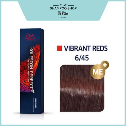 Wella Professionals Koleston Perfect Vibrant Reds 6/45 Dark Blonde / Red Red-Violet Permanent, 60g