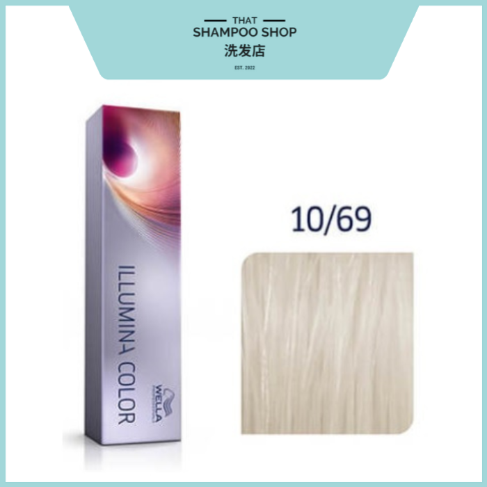 Wella Professionals Illumina Color 10/69 Lightest Violet Cendre Blonde Permanent Hair Color, 60g