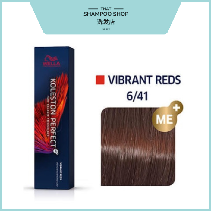 Wella Professionals Koleston Perfect Vibrant Reds 6/41 Dark Blonde / Red Ash Permanent, 60g