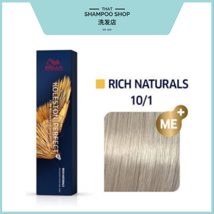 Wella Professionals Koleston Perfect Rich Naturals 10/1 Lightest Blonde / Ash Permanent, 60g